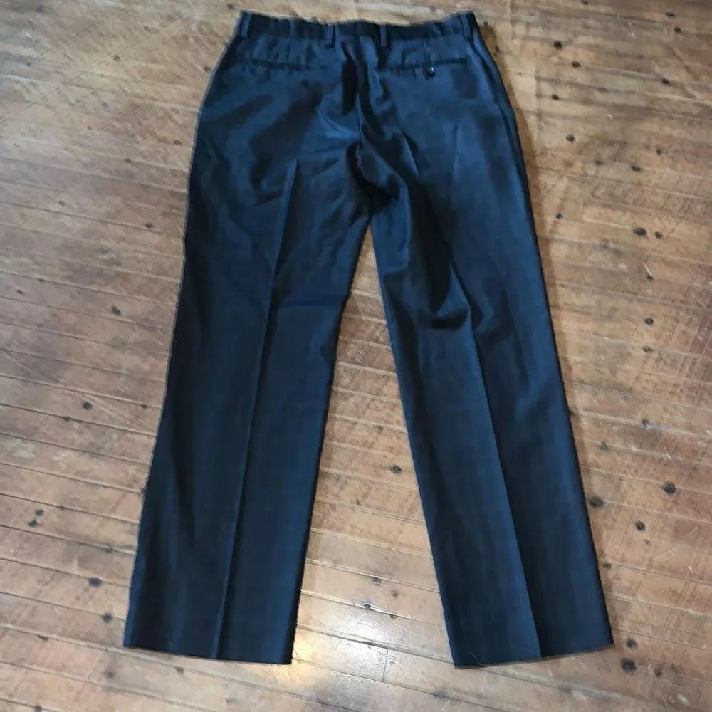 Banana Republic modern fit flat front 33x30 black slacks
